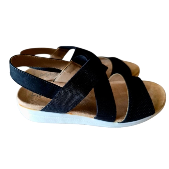 Life Stride Women's Black Strappy Sandals Velocity Size 7.5 Summer Spring - Picture 4 of 9